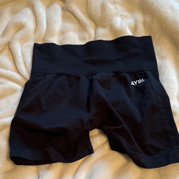 AYBL Black Seamless Shorts - Picture 1 of 2